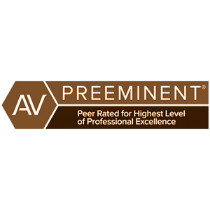 AV Preeminent | Peer Rated for Highest Level of Professional Excellence
